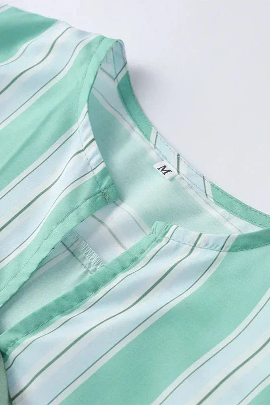 Modern Stripes Shorts & Blouse