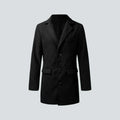 Wool Blend Coat with Slim Fit