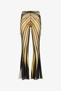 Gold Radiant High Flare Trousers