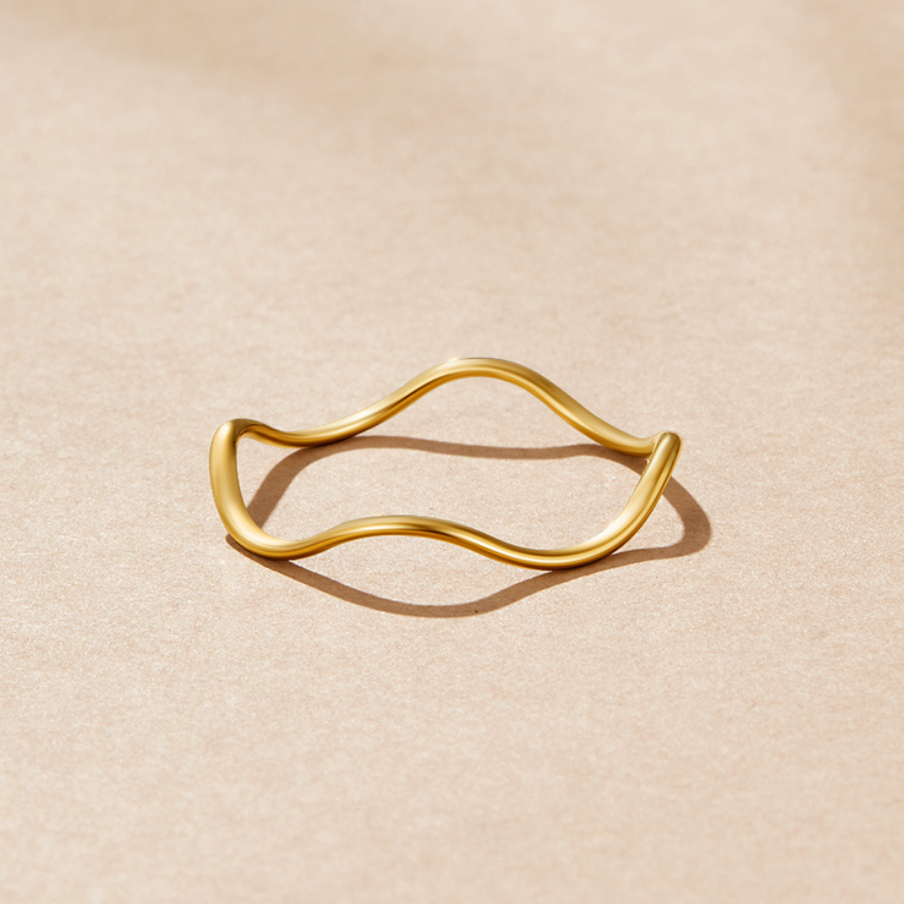 Tina Gold Stackable Ring