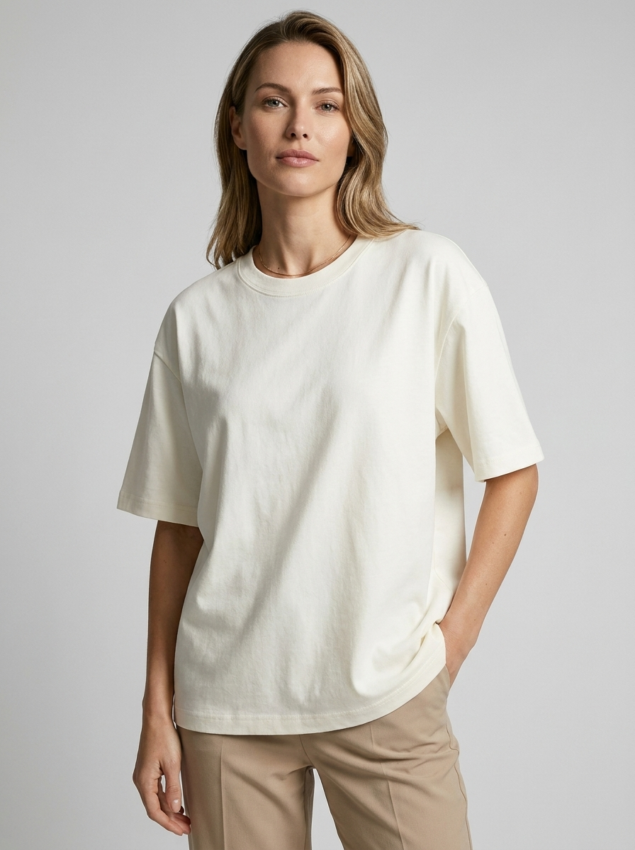 Oversized Cotton T-Shirt - Relaxed Fit for Men & Women