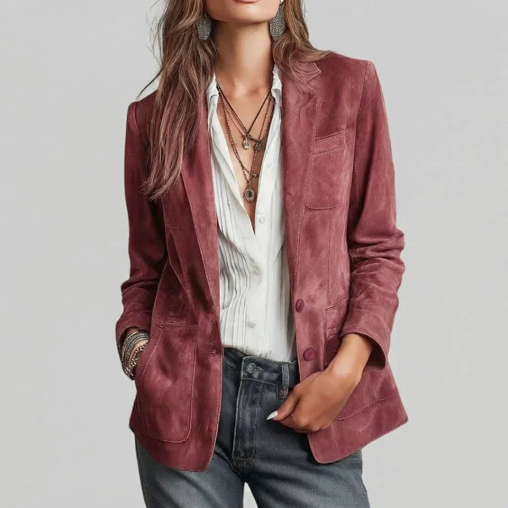Layla - Soft Suede-Touch Blazer