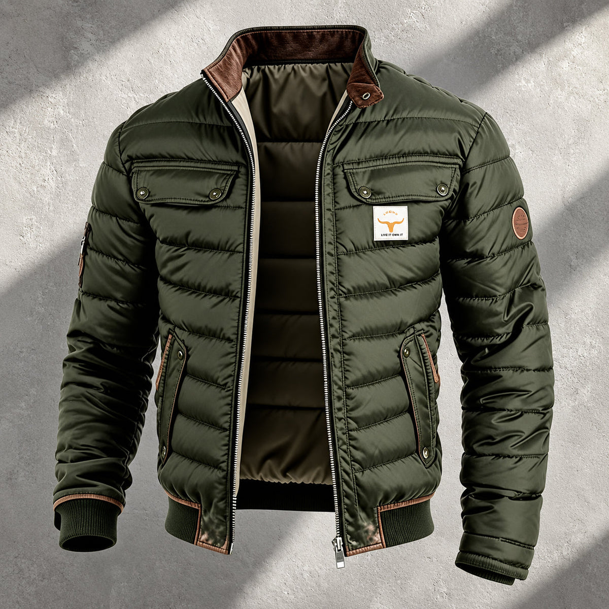 Wesley - Men's Multi-Pocket Padded Winter Jacket