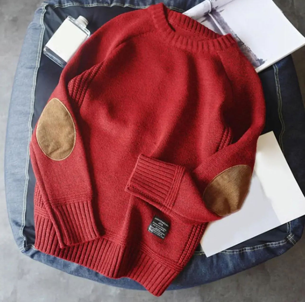 Warm Leather Sweater