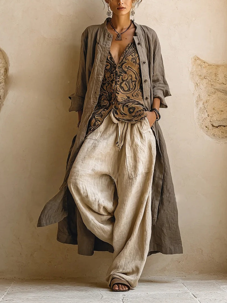 Women’s 3 Piece Relaxed Pants Set