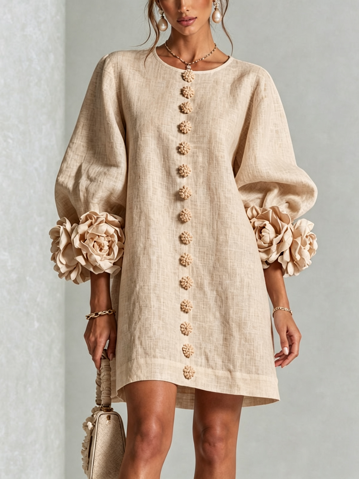 Grace - Sculptural Mini Dress
