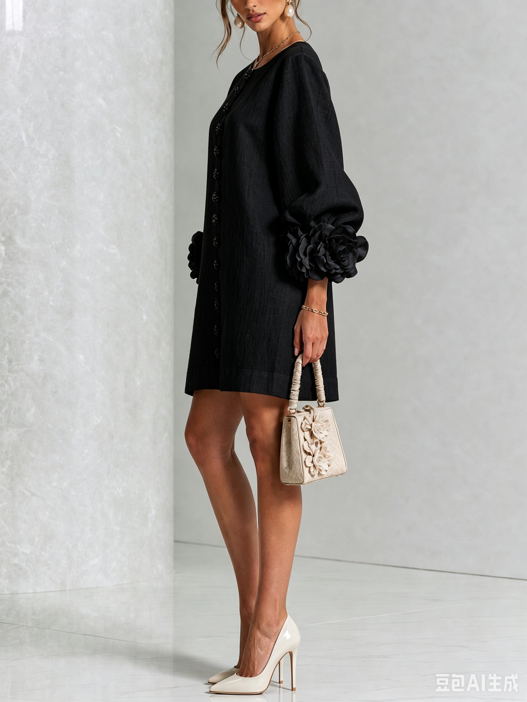 Elise  - Sculptural Mini Dress