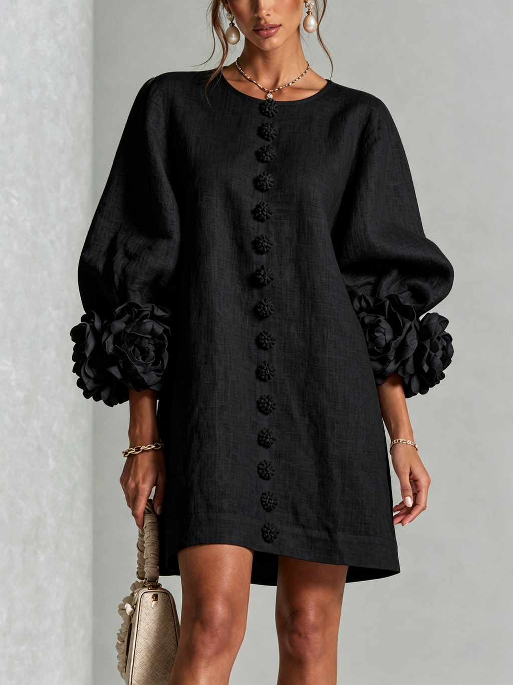 Grace - Sculptural Mini Dress