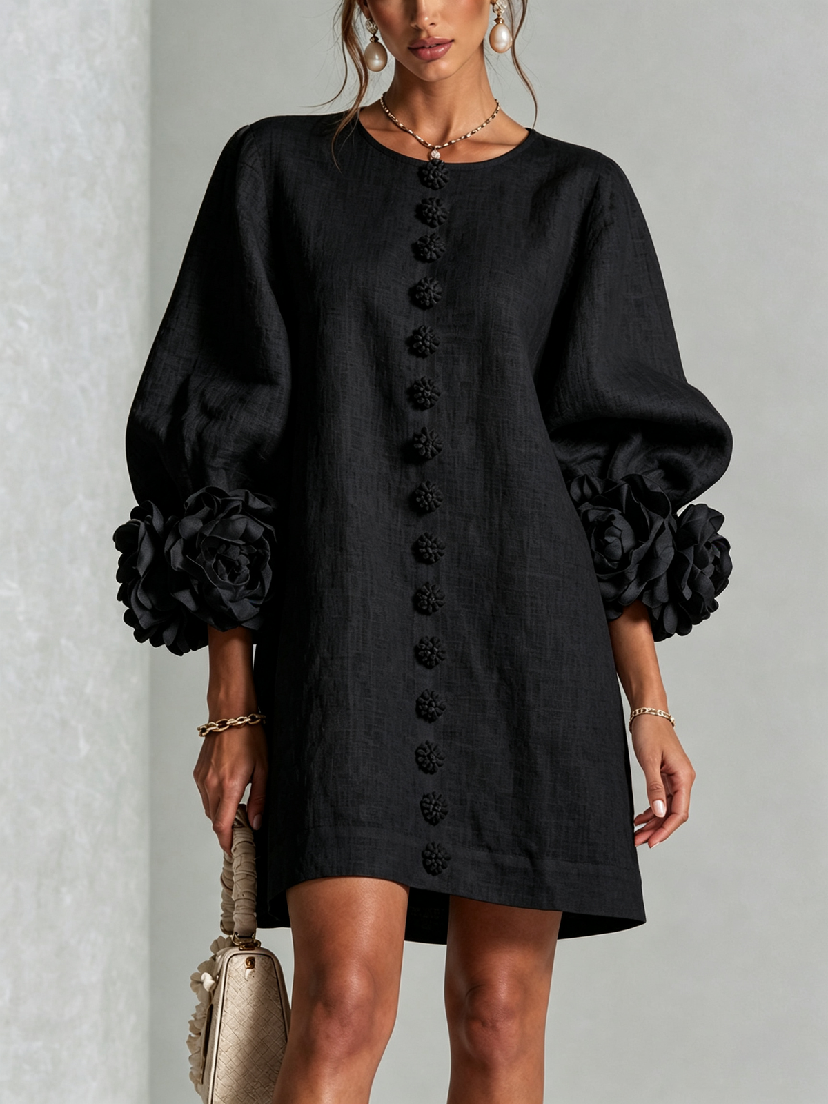Grace - Sculptural Mini Dress