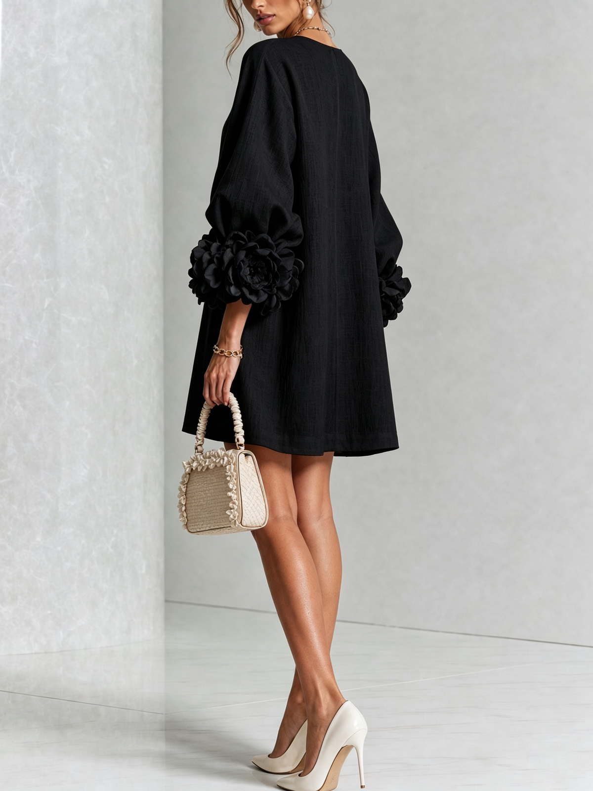 Grace - Sculptural Mini Dress
