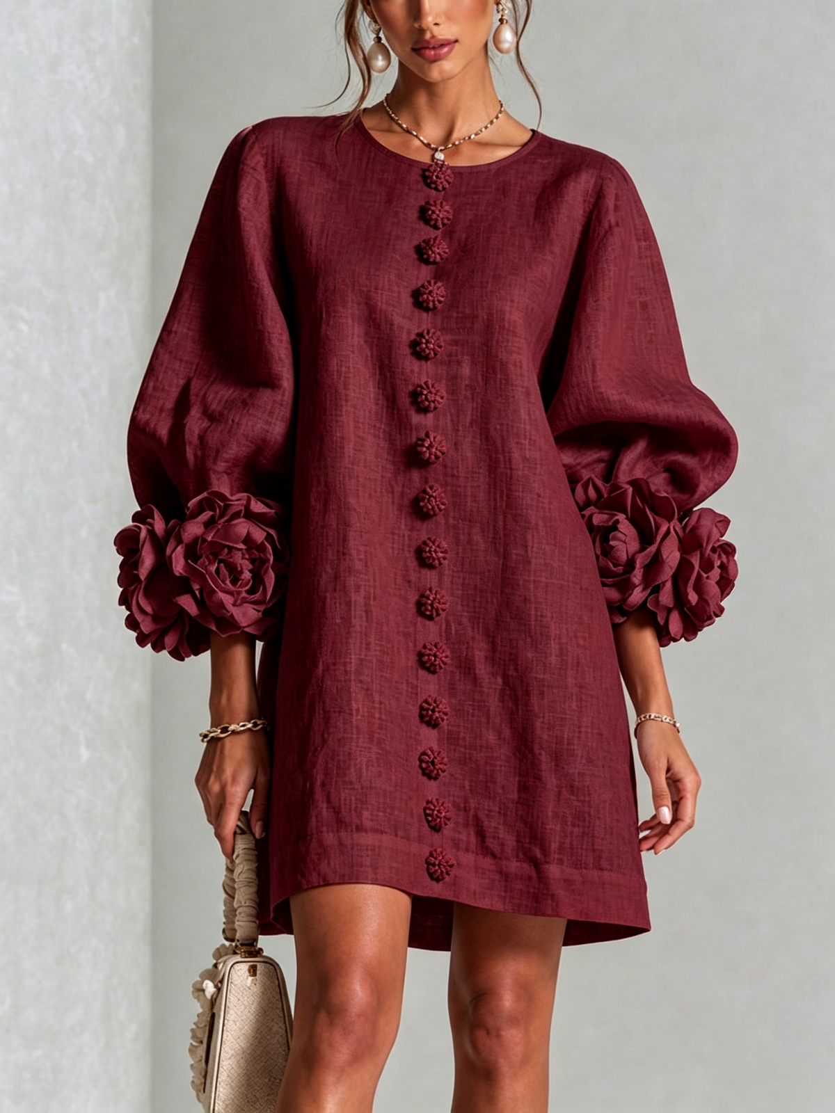 Elise  - Sculptural Mini Dress