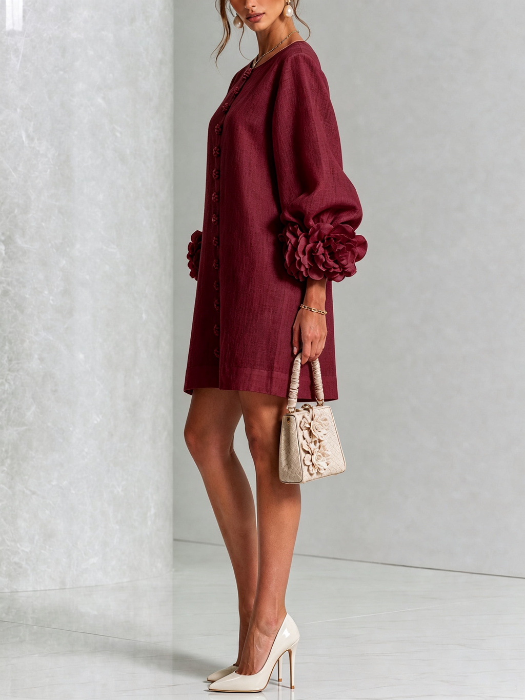 Grace - Sculptural Mini Dress