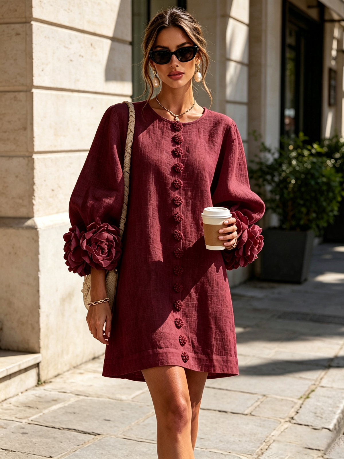 Elise  - Sculptural Mini Dress