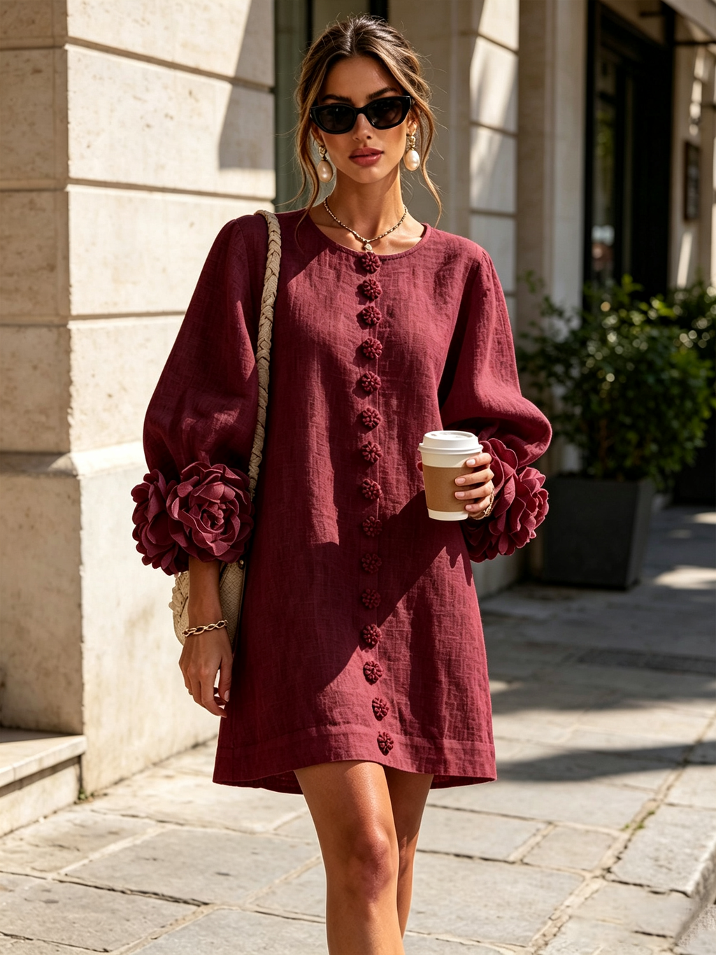 Grace - Sculptural Mini Dress