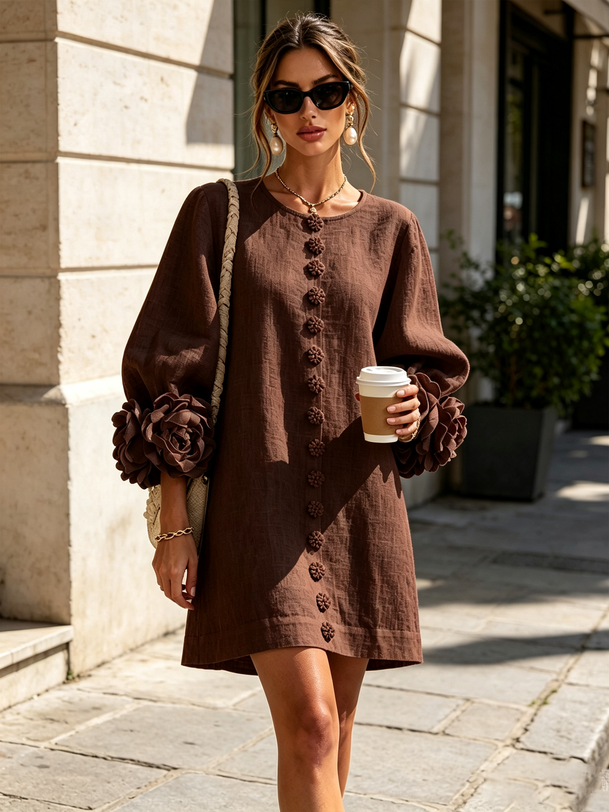Elise  - Sculptural Mini Dress