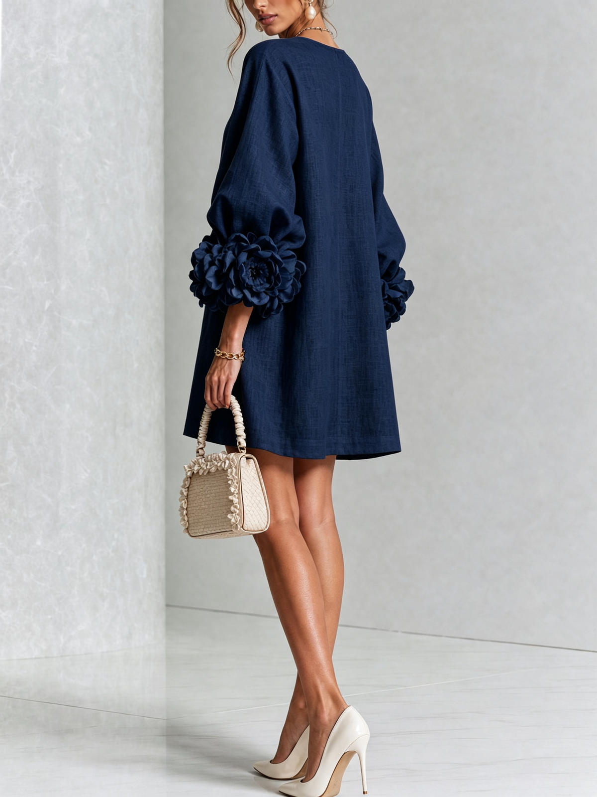 Grace - Sculptural Mini Dress