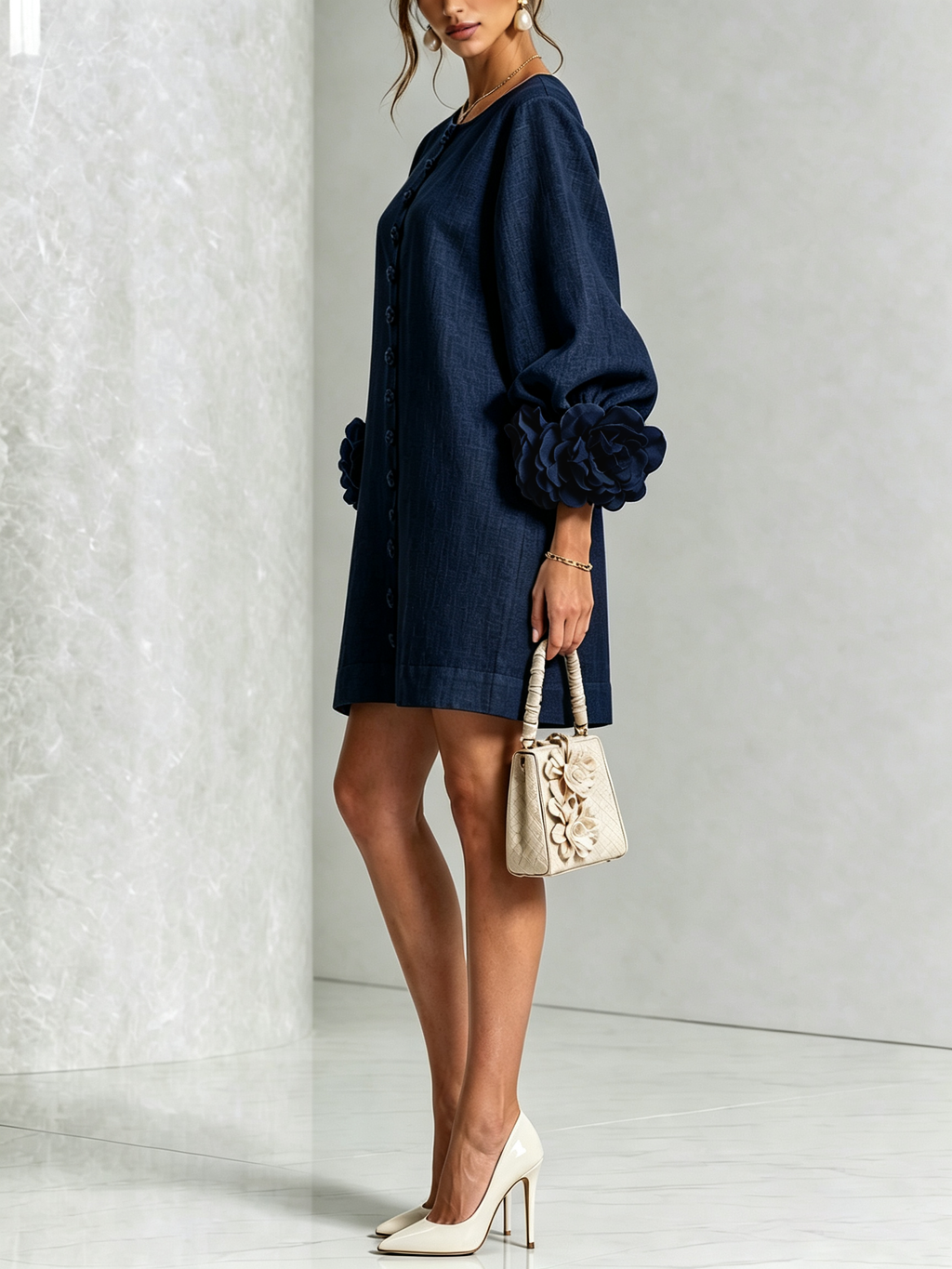 Grace - Sculptural Mini Dress