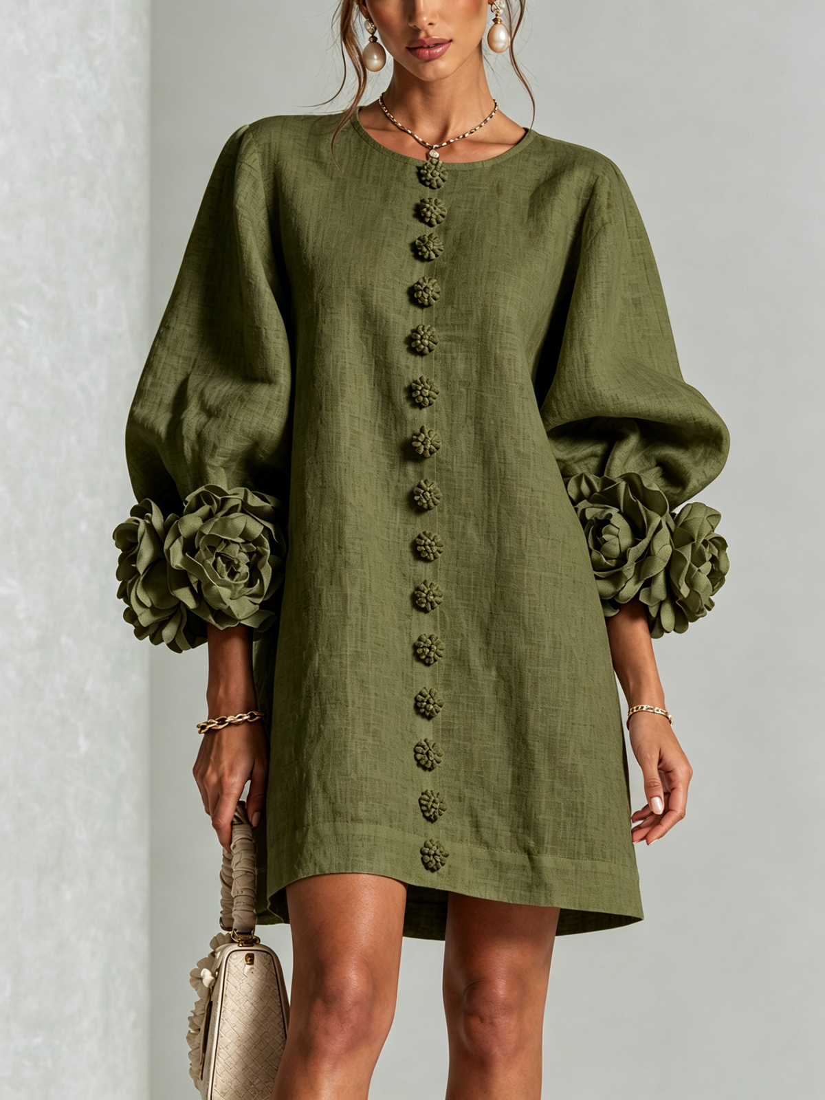 Grace - Sculptural Mini Dress