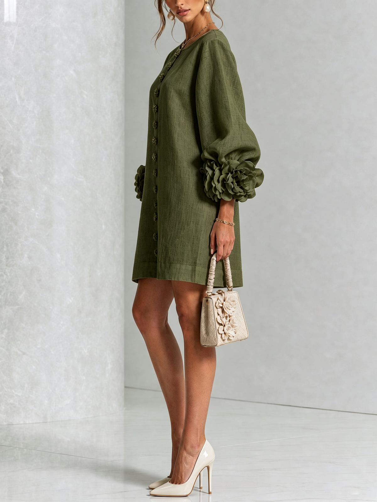 Elise  - Sculptural Mini Dress