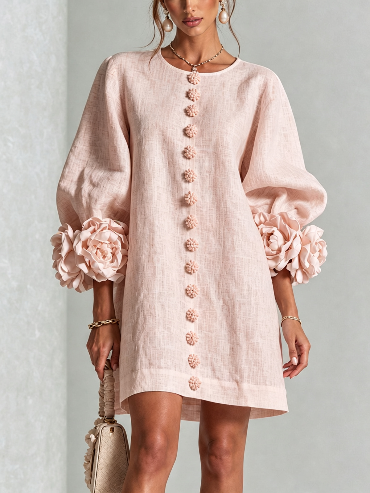 Elise  - Sculptural Mini Dress