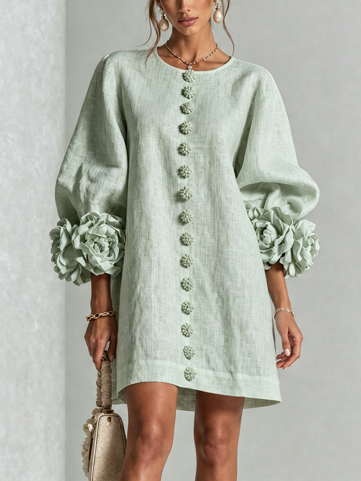 Elise  - Sculptural Mini Dress