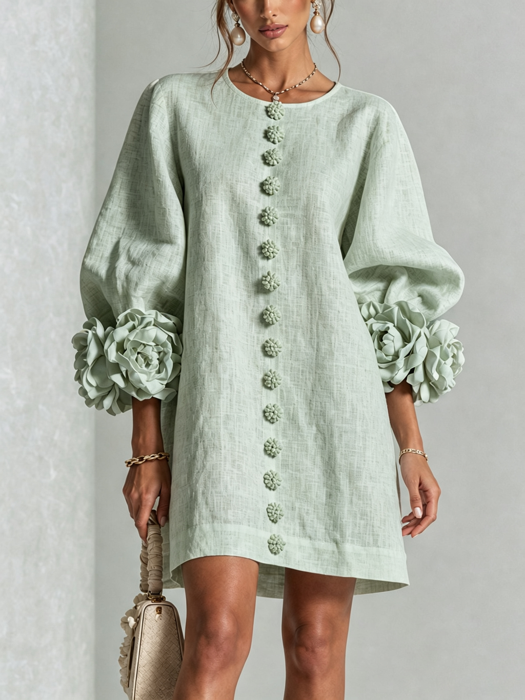 Grace - Sculptural Mini Dress