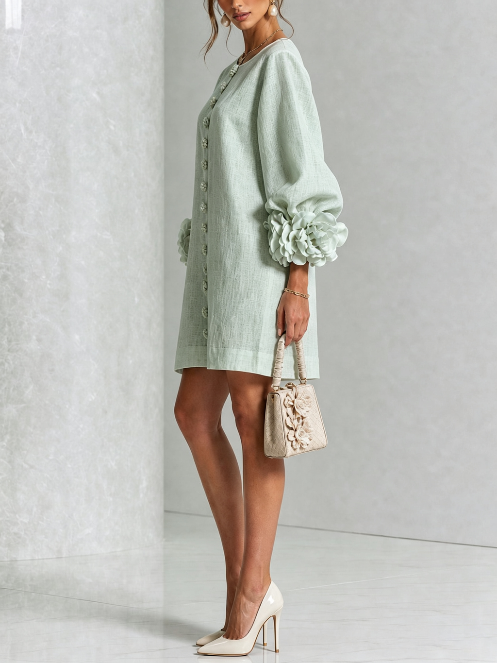 Grace - Sculptural Mini Dress
