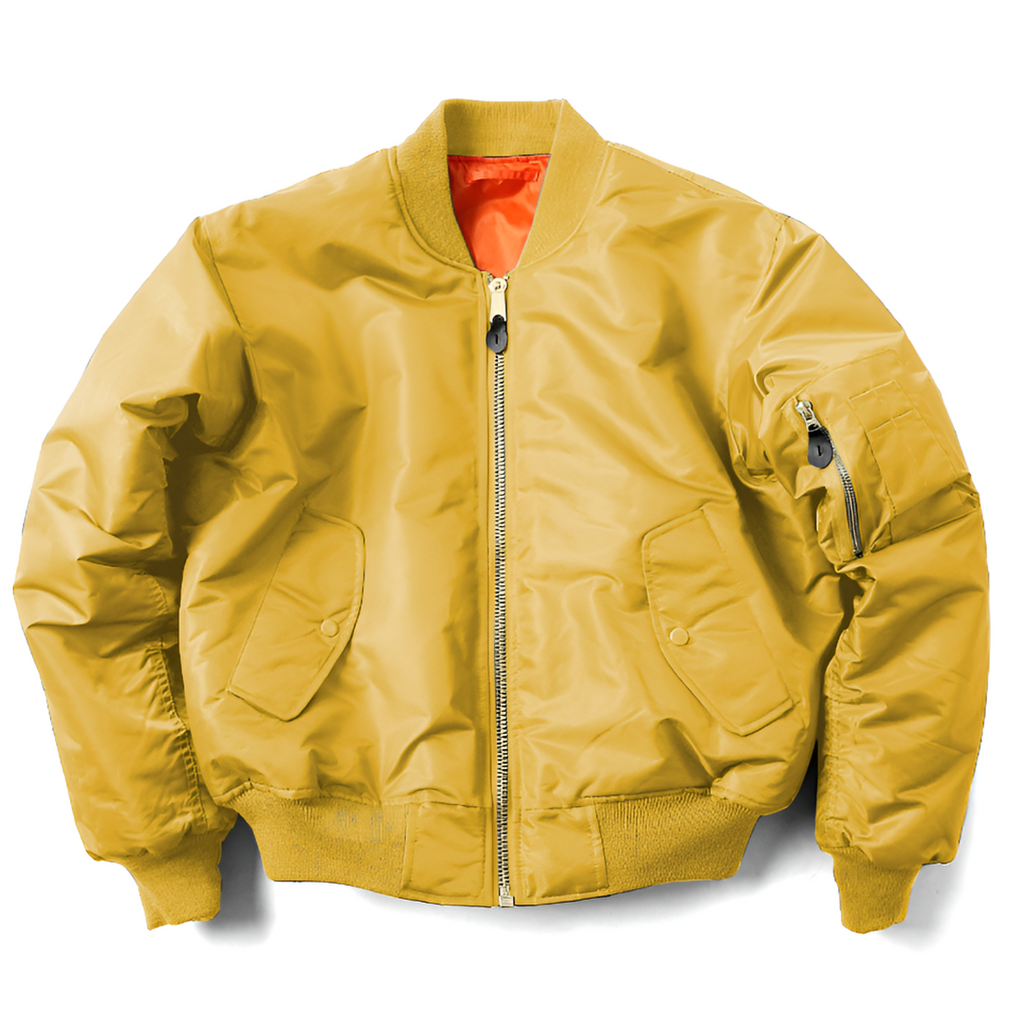 Women's Classic Zip-Up Bomber Jacket with Ribbed Collar and Utility Sleeve Pocket – Relaxed Fit Lightweight Casual Outerwear for Everyday Streetwear and Autumn Spring Layering
