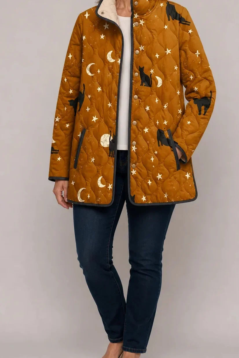 Juniper – Floral Print Quilted Puffer Jacket