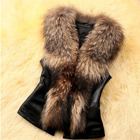 Aika - Women's Faux Fur Sleeveless Vest