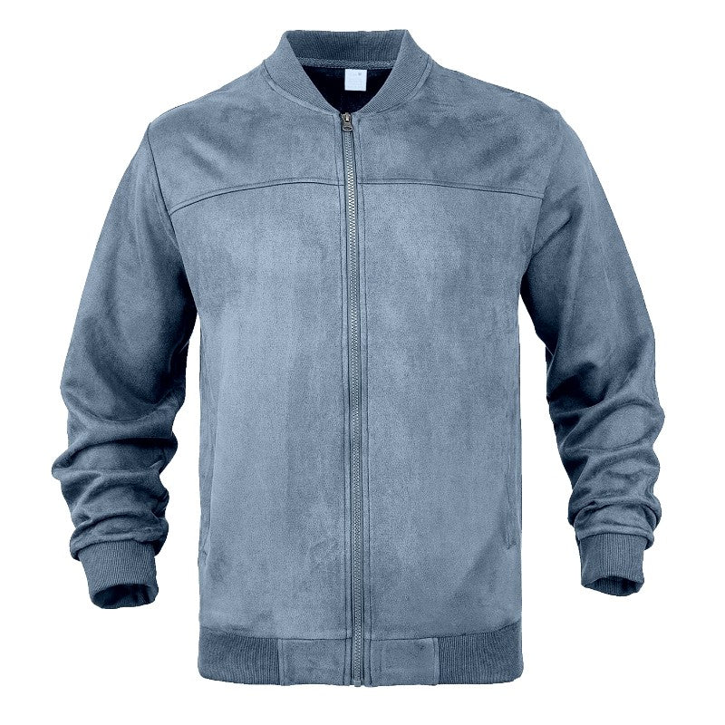 Andre - Men's Suede Look Bomber Jacket