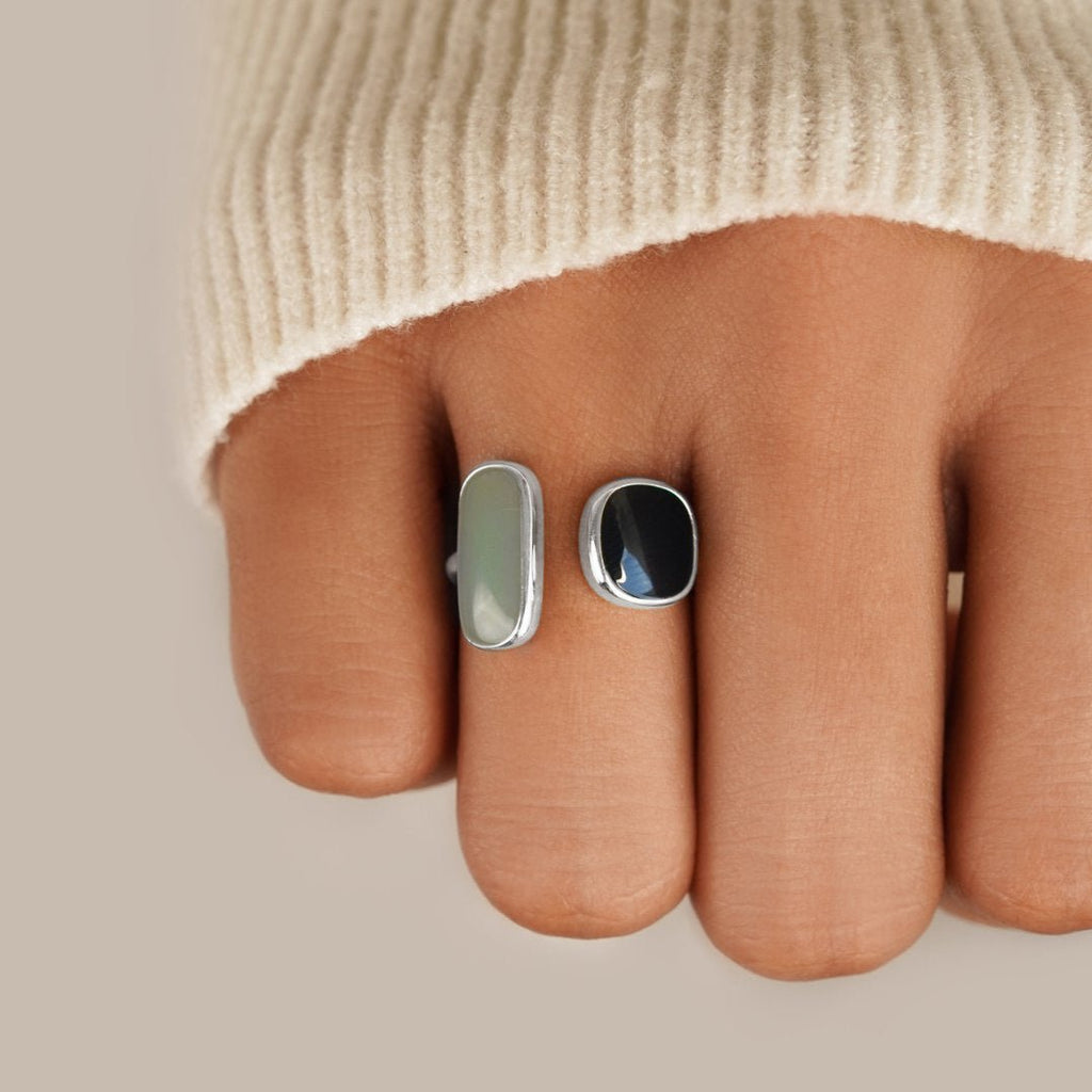Silver Aquamarine Ring