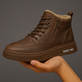 Asher - Men's Shearling-Lined Lace-Up Ankle Boots