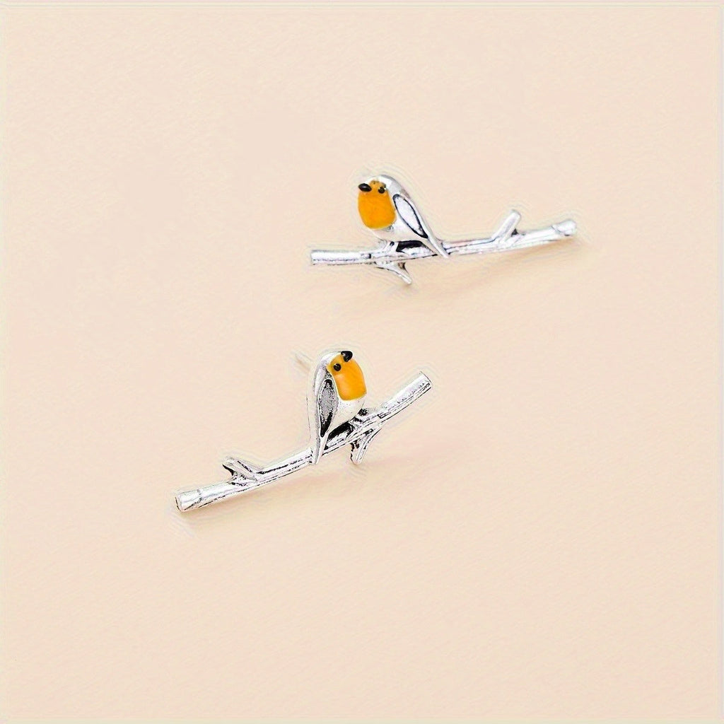Cartoon Bird Fine Gold Earrings - Limited Edition Collection