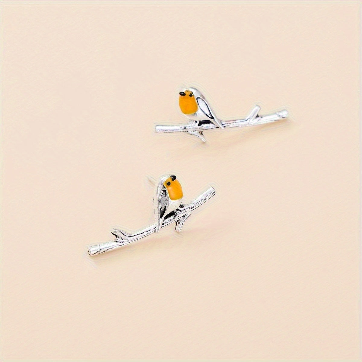 Cartoon Bird Fine Gold Earrings - Limited Edition Collection