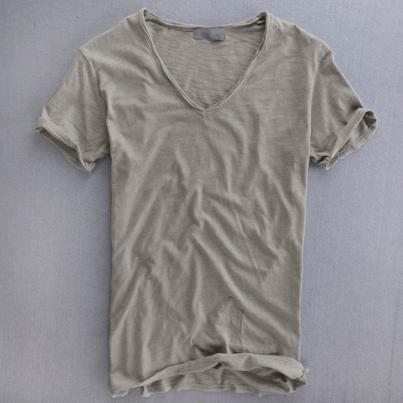 Ben - Men's Slim Fit V-Neck Basic T-Shirt