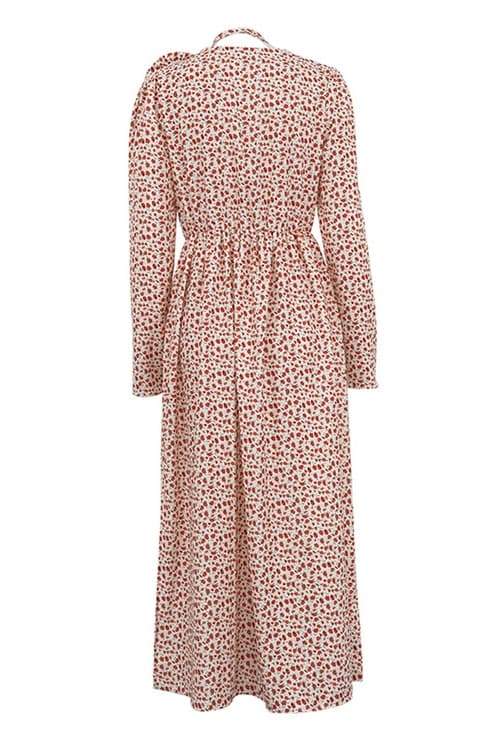 Bertha Flower V-Neck Mini-Length Dress
