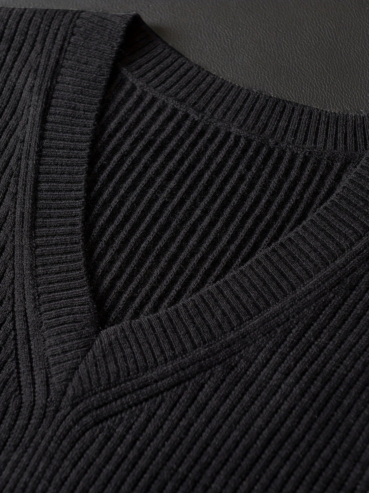 Men’s Black V-Neck Sweater Vest