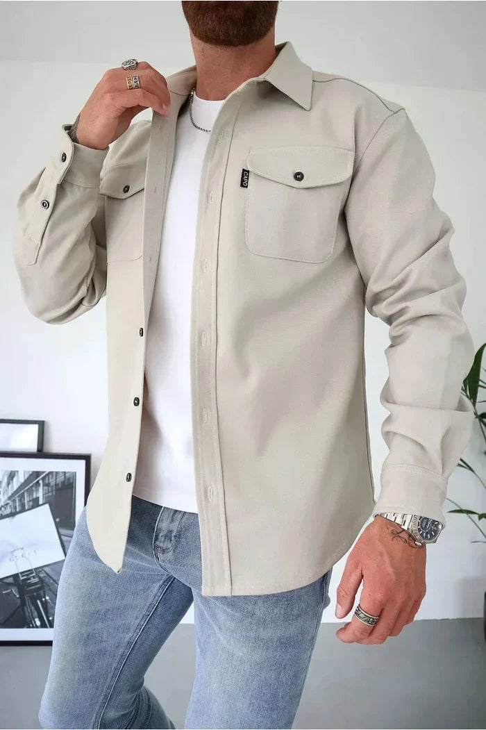 Shirt Jacket with Button Front