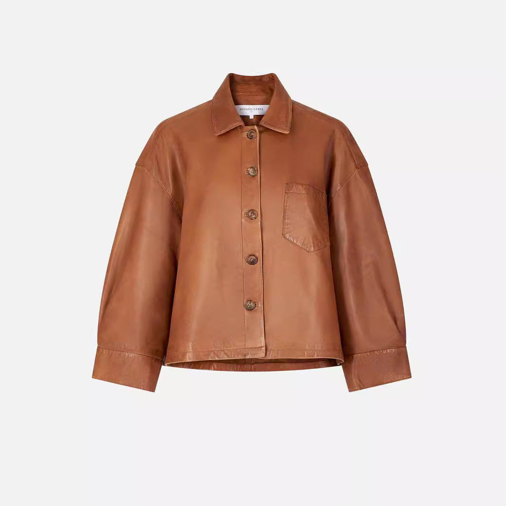 Vintage Leather Jacket with a Characterful Look