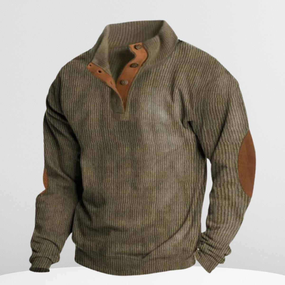 Breathable Denim Sweater with Lightweight Feel