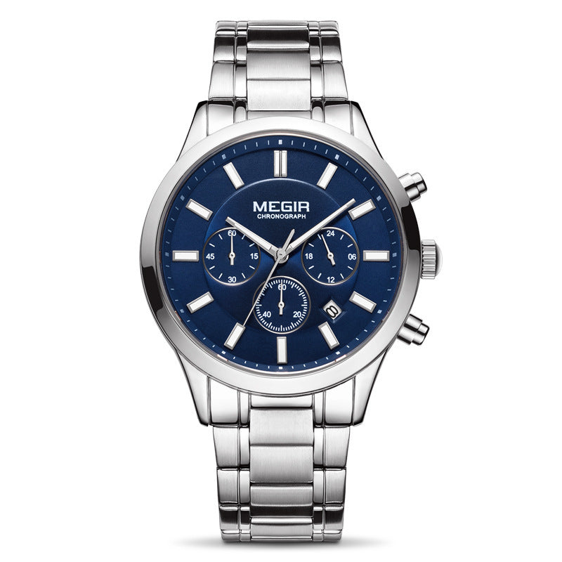 Men's Stainless Steel Sport Chronograph Watch