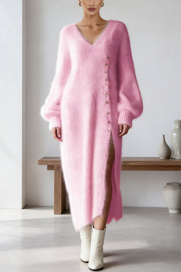 Renske - Sweater-Dress with Balloon Sleeves