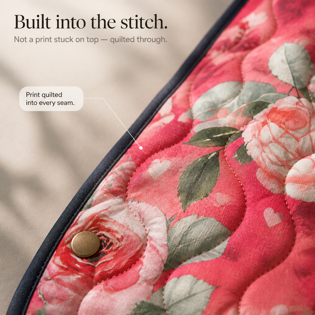 Juniper – Floral Print Quilted Puffer Jacket