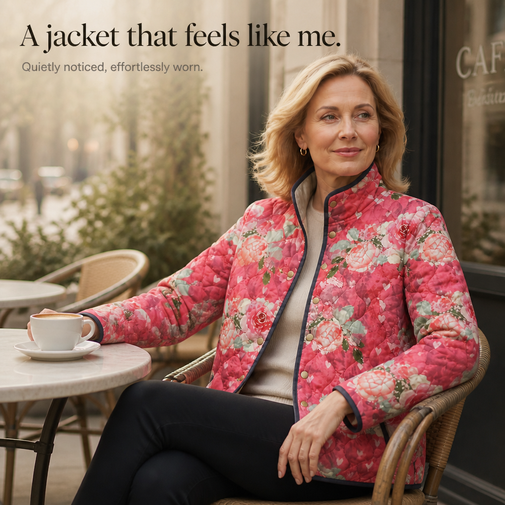 Juniper – Floral Print Quilted Puffer Jacket