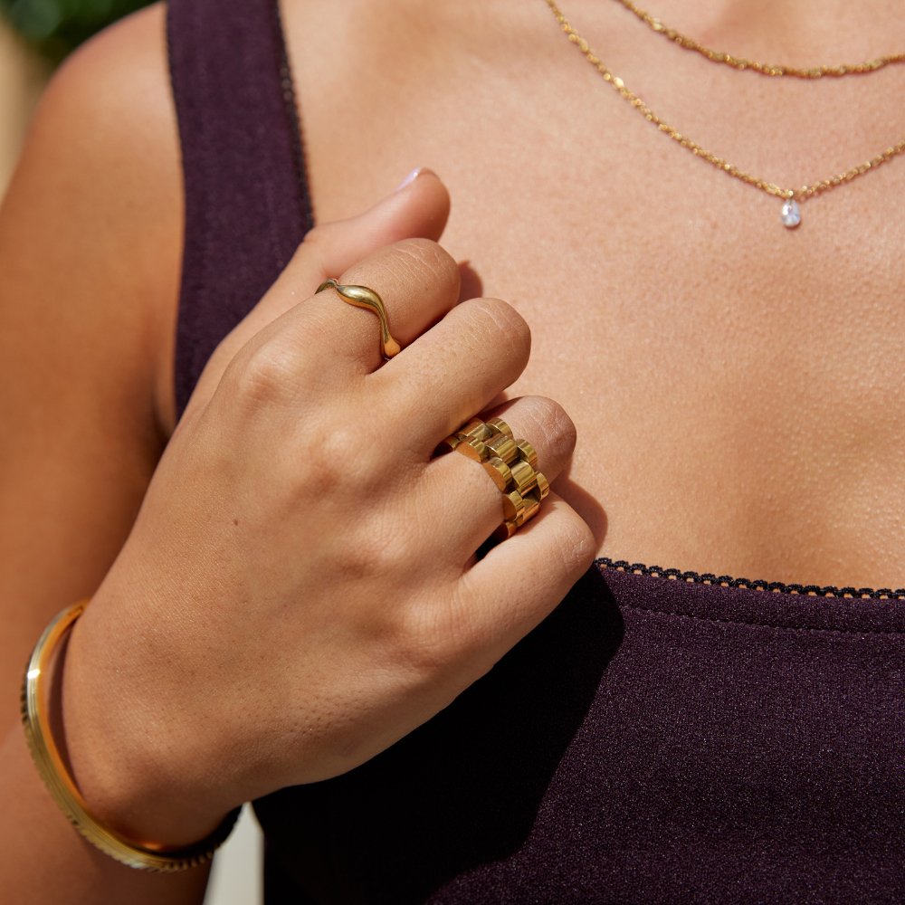 Gold Chain Ring