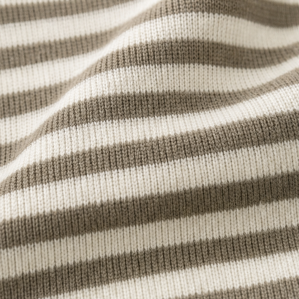 Camilla – Striped Collared Button-Front Cardigan