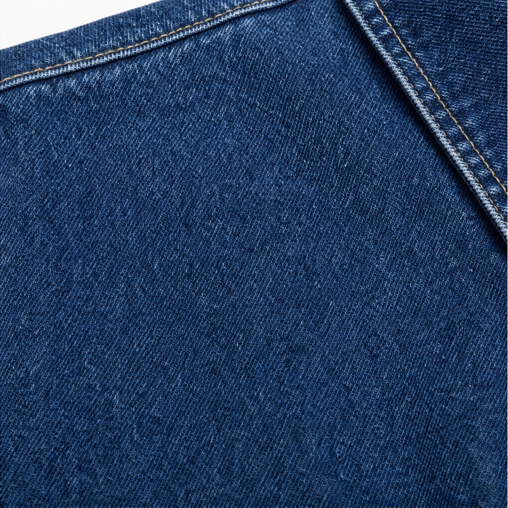 Vivienne – Sheer Puff Sleeve Denim Button-Up Shirt