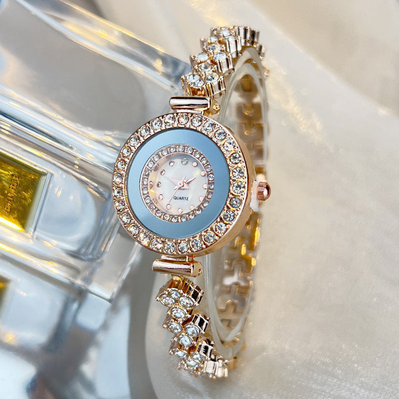 Marvella Women's Round Dial Crystal Watch