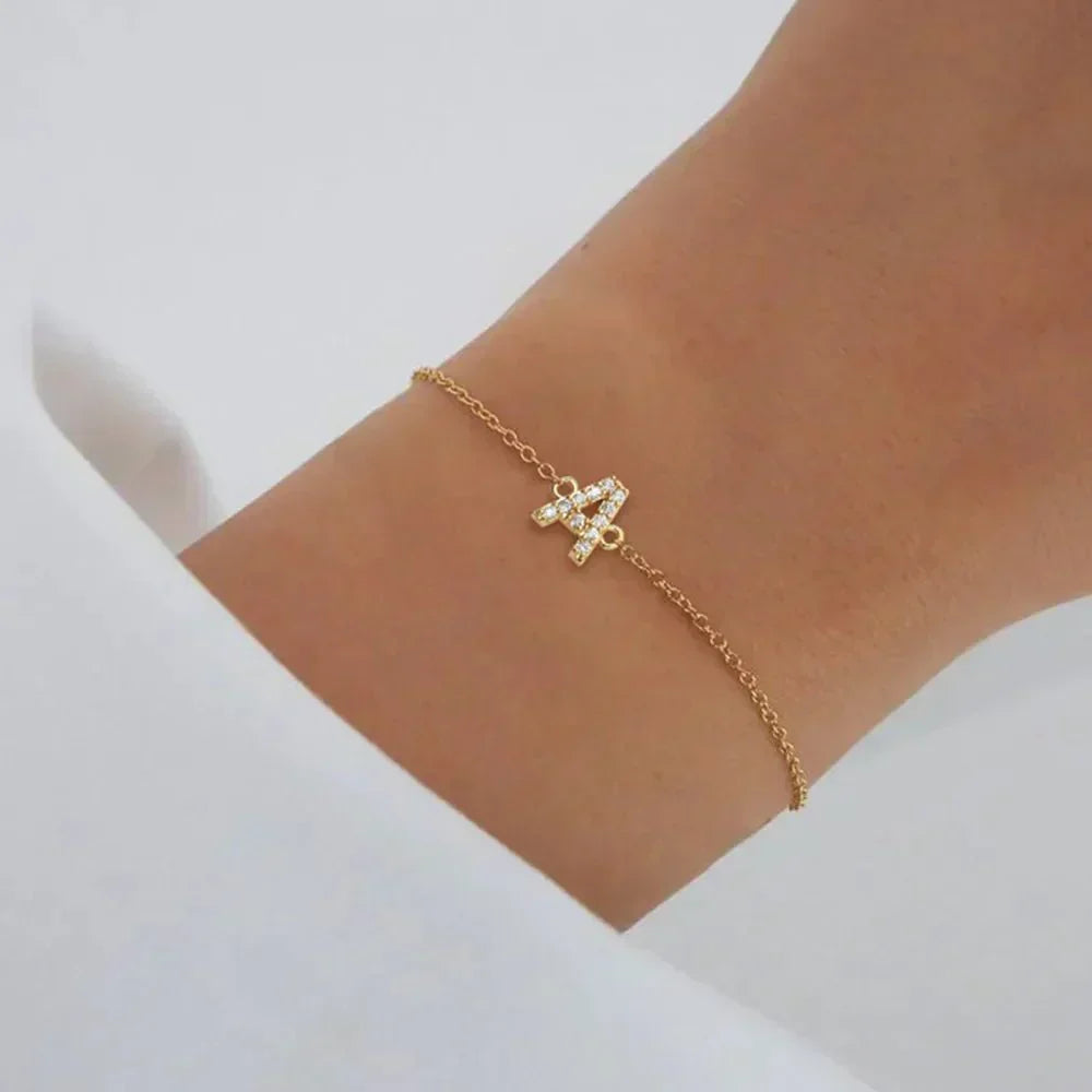 Beatrice Zircon Initial Charm for Bracelet or Necklace